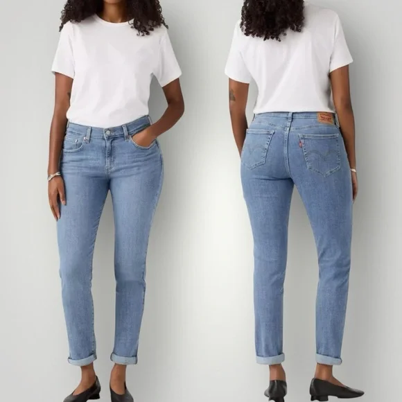 LEVI’S Mid Rise Boyfriend Jean | Lapis Light Wash | 
# 2021 3514 |Size 31 W 27L - Picture 2 of 7
